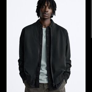 Mens Bomber Jacket Black